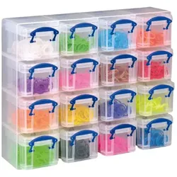 Really Useful Boxes UB03KUB, Aufbewahrungsbox, Transparent, Rechteckig, Kunststo