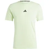 adidas Men's Workout Logo Tee T-Shirt, semi Green Spark/Black, S