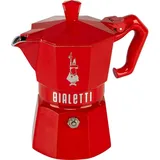 Bialetti Moka 3 Tassen Rot