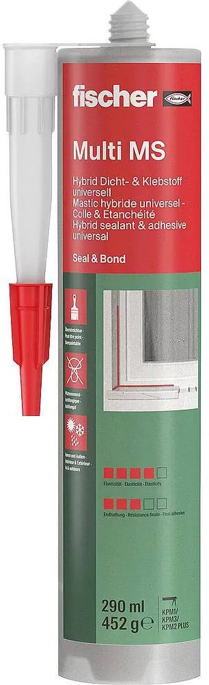Bauklebstoff Fischer Multi MS weiß, 290ml