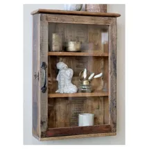 Chic Antique Wandregal 60 x 40 x 13 cm Braun