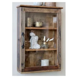 Chic Antique Wandregal 60 x 40 x 13 cm Braun