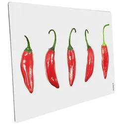 mySPOTTI Mini-Spritzschutz »Peperocini«, Aluverbund, Peperoni