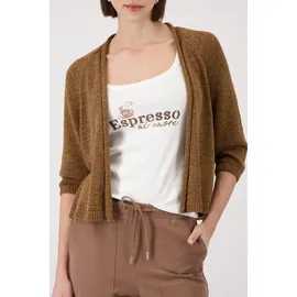 Monari Jacke Stricküberwurf Basic Braun M