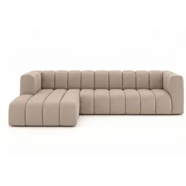 kaiser möbel Ecksofa L-Form GRAND 318 cm, stoff Salvador, Beige, Links - Beige