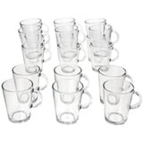 Ritzenhoff & Breker Latte-Macchiato-Glas Ritzenhoff Coredo 18x Teegläser mit Henkel 250ml H10,5cm, Glas