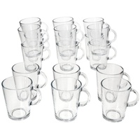 Ritzenhoff & Breker Latte-Macchiato-Glas Ritzenhoff Coredo 18x Glühwein-Gläser mit Henkel 250ml H10,5cm, Glas