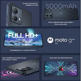 Motorola Moto G84 5G 12 GB RAM 256 GB Midnight Blue