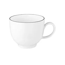 Seltmann Weiden Tasse  Lido Black Line , weiß , Porzellan