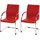 MCW Konferenzstuhl Perm Kunstleder rot 2er Set