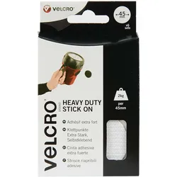 VELCRO Heavy Duty Stick On - Selbstklebendes Klettband - Kreis - 4,5 cm Durchmes