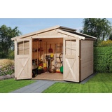 Weka Gartenhaus 323 2,99 x 2,50 m natur