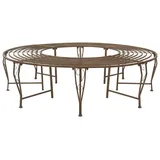 vidaXL Baumbank Ø 160 x 44 cm Antikbraun
