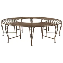 vidaXL Baumbank Ø 160 x 44 cm Antikbraun