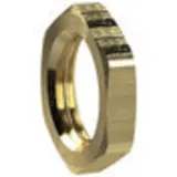 Riegler Sechskant-Gegenmutter, M22x1,0, SW 27, Messing, MS238M22