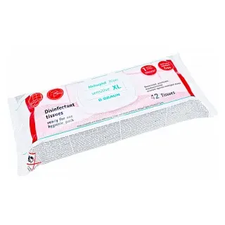 B. Braun Meliseptol® Wipes sensitive Flowpack Desinfektionstücher, Tücher getränkt mit Meliseptol Foam pure, 1 XL-Flowpack = 42 Tücher, Tuchgröße: 24 x 30 cm