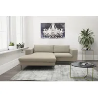 DOMO collection Ecksofa »Modica L-Form«, moderne Optik mit großzügiger RecamiÃ ̈re, auch in Cord, braun