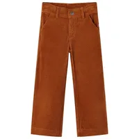 vidaXL Kinder-Latzkleid Cord Cognac 116