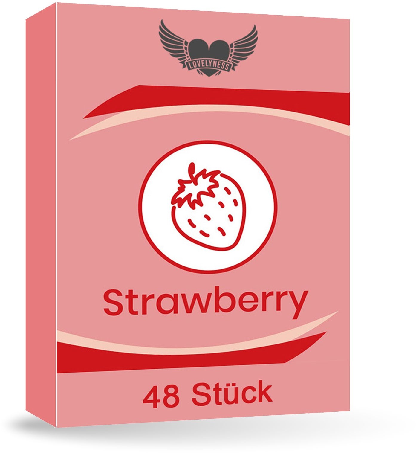 Lovelyness - Kondome mit Geschmack Erdbeere 48 St