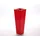 eleganteinrichten Pflanzkübel 38 x 38 x 100 cm Hochglanz Rot