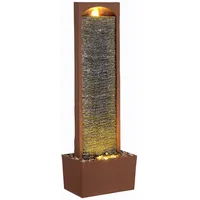 Teamson Home Wasserfallbrunnen Rotstein mit LED 84 cm
