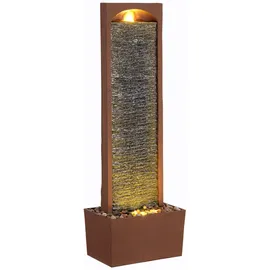 Teamson Home Wasserfallbrunnen Rotstein mit LED 84 cm