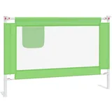 vidaXL Kleinkind-Bettschutzgitter Grün 100x25 cm Stoff
