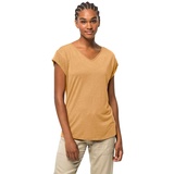 Jack Wolfskin Coral Coast T W T-Shirt Shortsleeve, Honey Yellow, XS