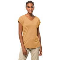Jack Wolfskin Coral Coast T W T-Shirt Shortsleeve, Honey Yellow, XS