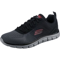 SKECHERS Herren Track Ripkent Sneaker, Black Mesh Charcoal Trim, 43