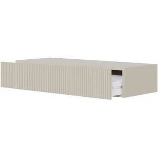 Selsey Konsolentisch Mit Schublade Hängend Beistelltisch 90 cm Eingangstisch Konsole Schminktisch Veldio - beige - Maße B: H: 17