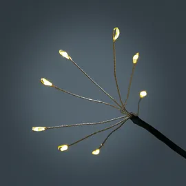 MARELIDA LED Gartenstecker Feuerwerk Firework Fernb. Leuchtstäbe 8er Set schwarz