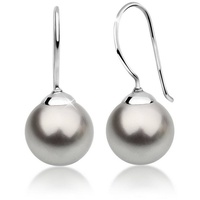 Nenalina Hänger Basic Synthetische Perle 925 Silber Grau)