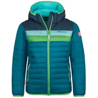 TROLLKIDS Eikefjord Jacke Dark Marine/Mystic Blue/Fresh Green/Arctic Blue 122