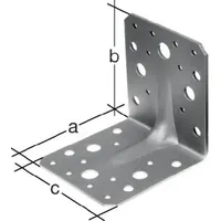 GAH Alberts Schwerlastwinkelverbinder 90x90x65mm Anz.Löcher4/18 S.2,5mm