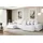 altdecor Eckcouch Polyester 6-Sitzer Weiß