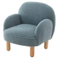 58 aufm Kessel KINDERSESSEL Keila komfortabel und bequem weicher Bouclé Stoff in blau | Gr.: onesize
