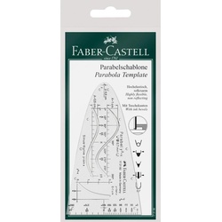 Faber-Castell, Massstab, Schablone Parabelschablone, Schützhülle (124 mm)
