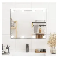 VidaXL Wandspiegel mit LED-Leuchten 50x60 cm Glas Rechteckig