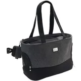 Hunter BARCELONA Tragetasche, Transporttasche für Hunde und Katzen, 40 x 20 x 30 cm, grau