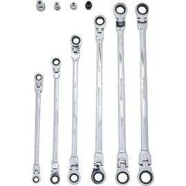 BGS Doppel-Ratschen-Gelenkschlüssel-Satz SW 8-19 mm 10-tlg.