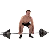 Langhantel-Set 140 kg - ⌀50 mm mit Gewichten SCHWARZ 140 kg