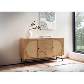 Wohnling Sideboard 140 x 80 x 40 cm Braun