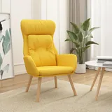 vidaXL Relaxsessel Senfgelb Stoff 70 x 94 x 77 cm Gelb ergonomisch
