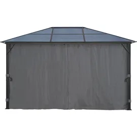 Konifera Aruba 3 x 4 m inkl. 4 Seitenteile Grau/Schwarz