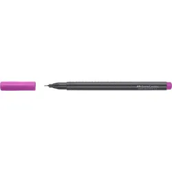 FABER-CASTELL 151634, Purpur, Fein, Schwarz, Purpur, Dreieck, Tinte auf Lebensmittelfarbstoffbasis, Metall