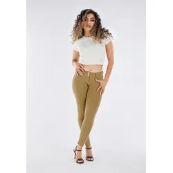 Leggings FREDDY "WRUP4 SUPERSKINNY", Damen, Gr. S, N-Gr, grün (aloe), Jersey, Obermaterial: 81% Baumwolle, 19% Elasthan, casual, skinny fit knöchellang, Hosen, mit Lifting & Shaping Effekt