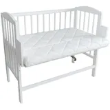Kids Collective Babybett Beistellbett Weiß 90 x 40 cm