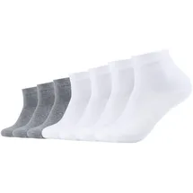 CAMANO ca-soft Sneakersocken 7er Pack Grau/Weiß 39-42