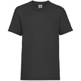 Fruit of the Loom Valueweight T Kids Basic T-shirt in versch. Farben und Größen, schwarz, 152